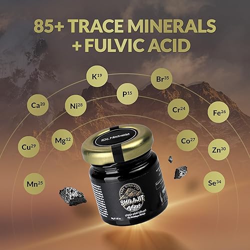 Miniatura 5 de Resina Shilajit pura del Himalaya de 400 mg Shilajit con ácido fúlvico y más de 85 minerales traza energía natural y apoyo de vitalidad para hombres