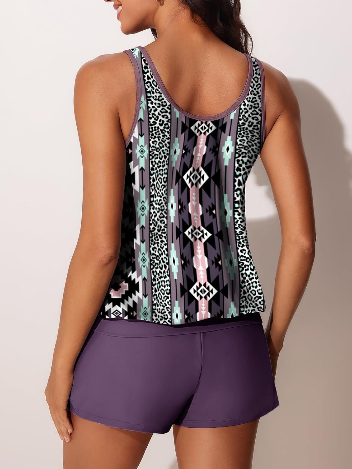 Summer Mae Blouson Women's Tankini Swimsuits Tummy Control Modest 2026 Two Piece with Sporty Pockets Bathing Suits - Image 2