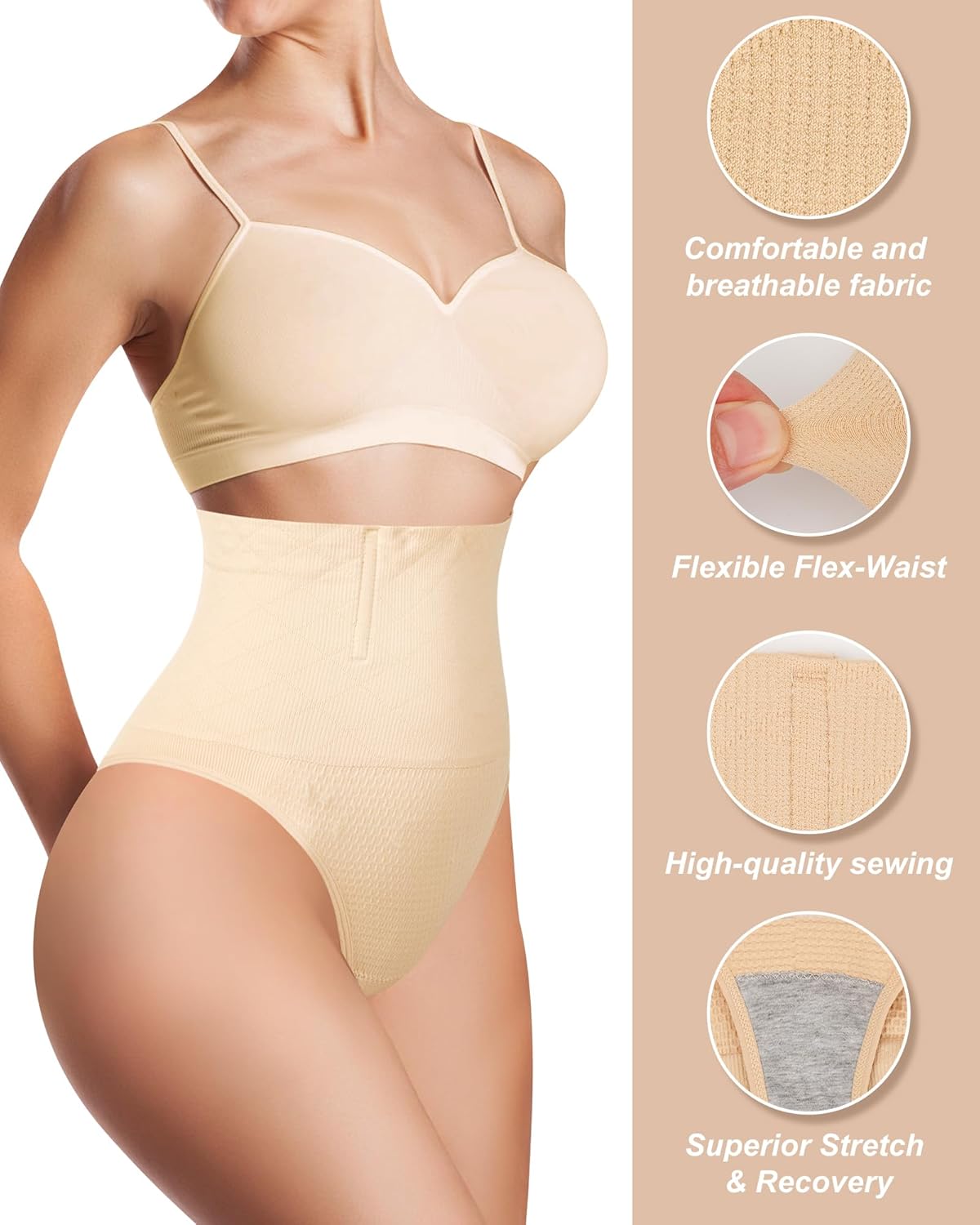 Thong Tummy Control Shapewear for Women Underwear Seamless Body Shape Panties - Image 2