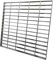 Vista 13 de Rejilla de drenaje de acero galvanizado con borde de 12 x 12 pulgadas, Clase B, 28100 libras, cubierta de canal de entrada de alta resistencia