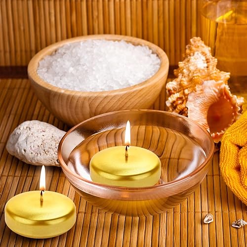 Miniatura 8 de Velas flotantes de 3 pulgadas de combustión continua durante más de 13 horas, sin olor, sin humo, blancas, antigoteo, velas decorativas adecuadas