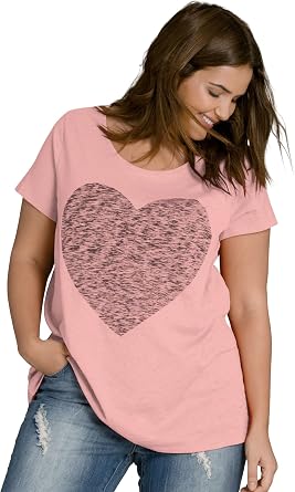 ellos Plus Size Love Graphic Tee