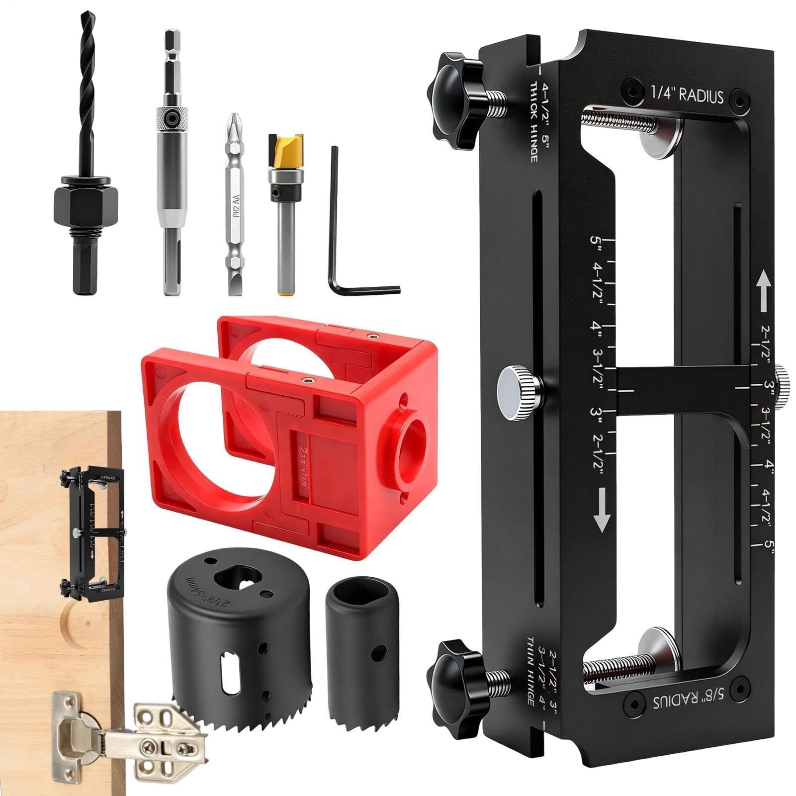 Zawias meblowy, regulowany, precyzyjny ze stopu aluminium
