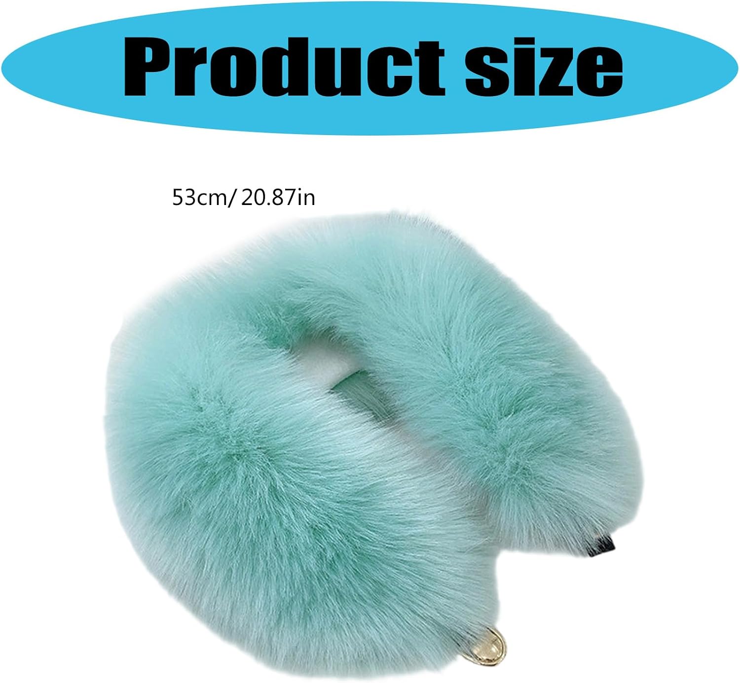 Fashion Artificial Furs Textured Scarf Lightweight Cold Weather Accessory Design Men Women Foldable Ski Scarf