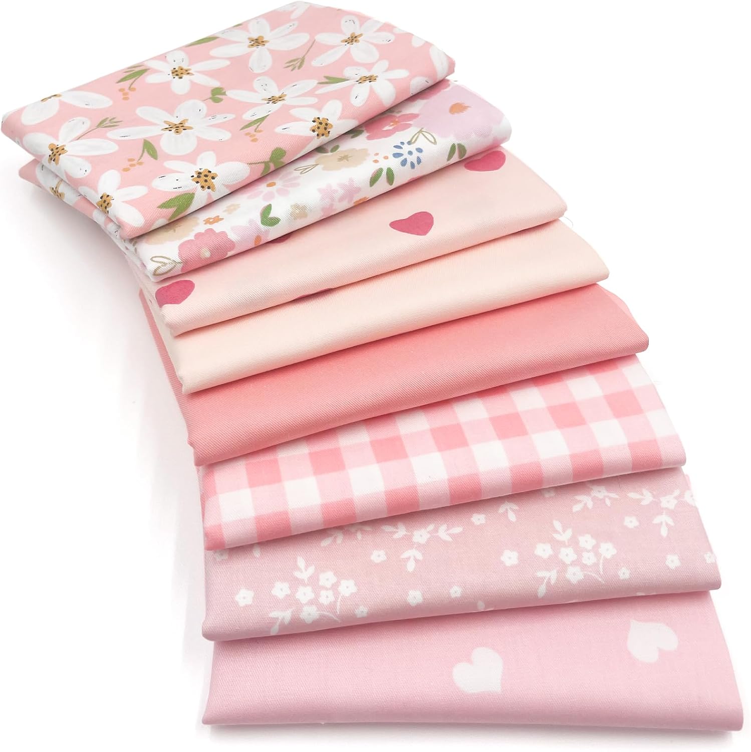 Aubliss 8pcs Fat Quarter Fabric Bundles 100 Cotton 20 x