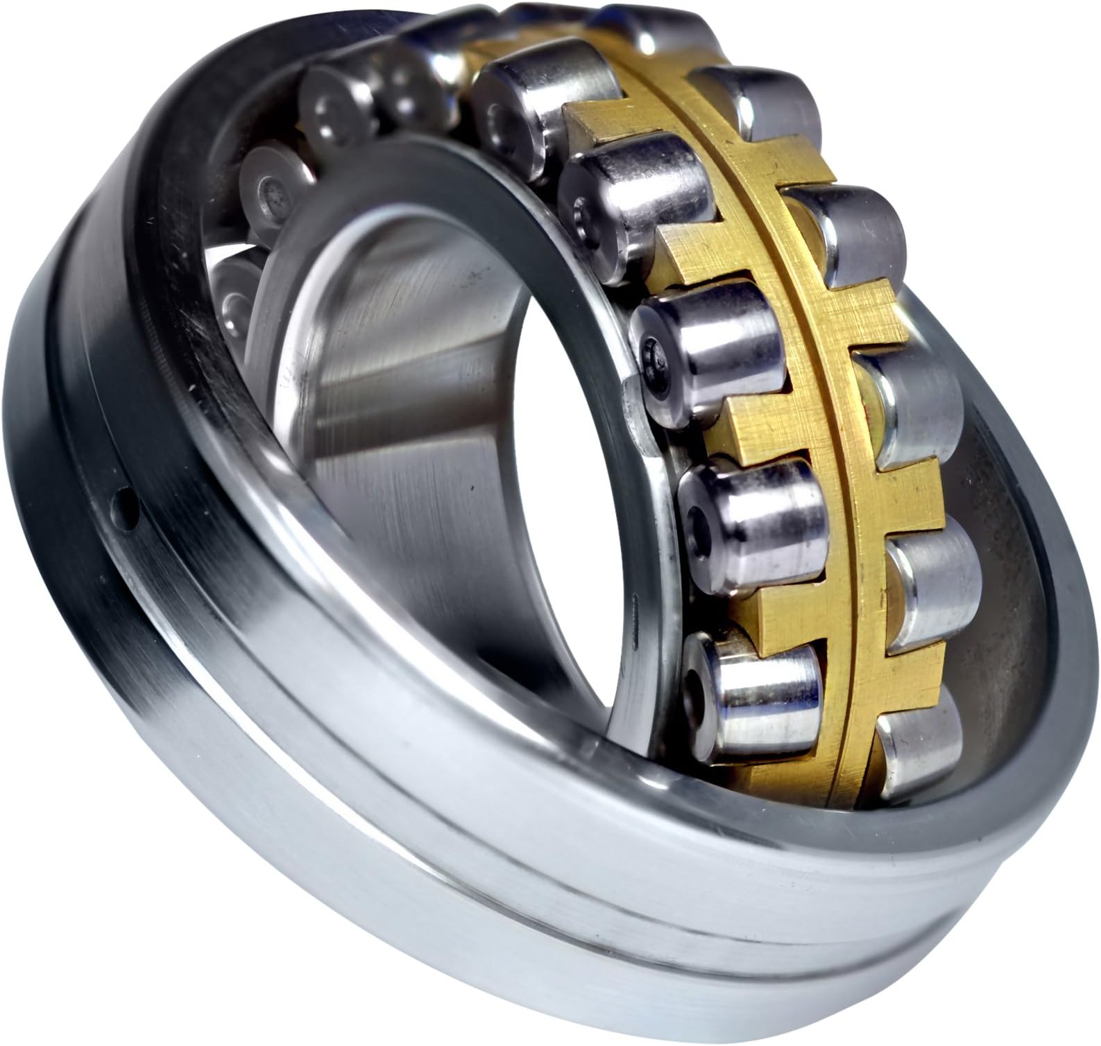 URB 22320 MC3W33 Spherical Roller Bearing, Machined Brass Cage, W33 Oil Groove, 100 mm ID, 215 mm OD, 73 mm Width