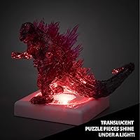 Vista 7 de Bepuzzled, Godzilla Ultra Deluxe - Rompecabezas de cristal 3D, para amantes de Godzilla, coleccionistas y rompecabezas a partir de 12 años