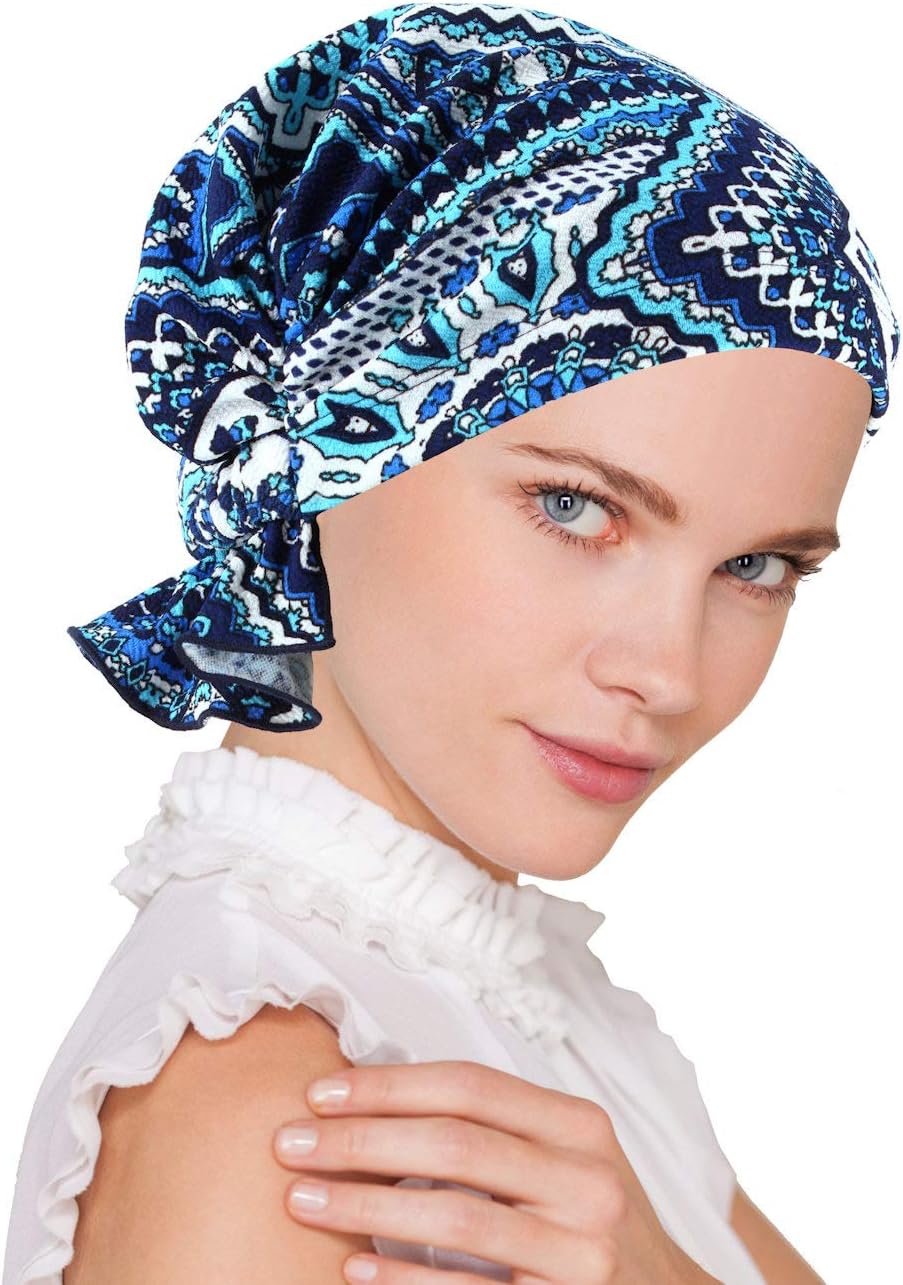 Turban Plus The Abbey Cap in Poly Knit Chemo Caps Cancer Hats for Women