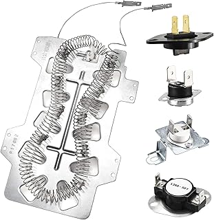 DC47-00019A AP4201899 Dryer Heating Element Replacement for SAMSUNG dv45h7000ew/a2 dv48h7400ew/a2 dv42h5000ew/a3 with DC47-00016A DC96-00887C Thermal Fuse DC32-00007A DC47-00018A High-Limit Thermostat