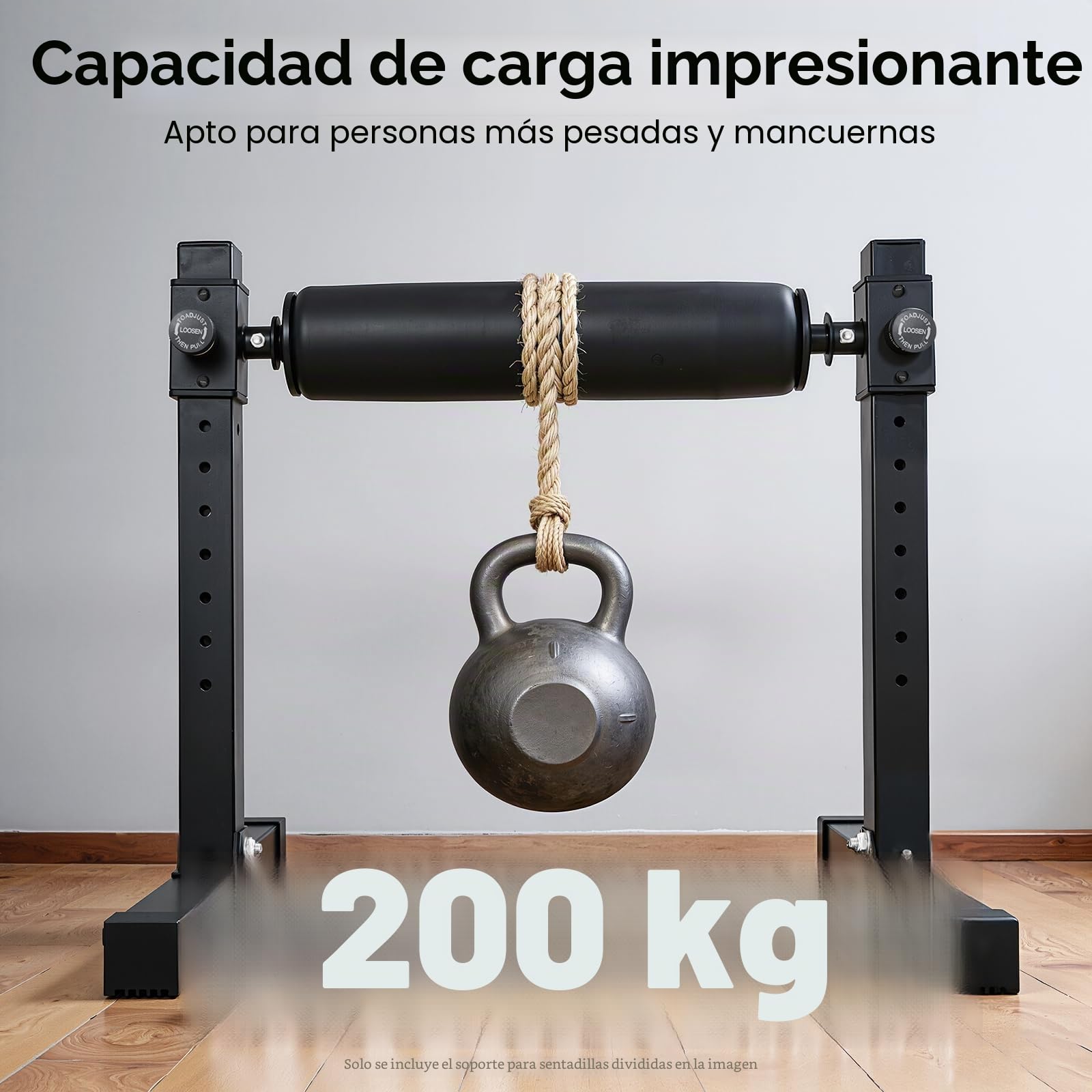 Soporte para sentadillas Bulgarian Split Squat Bracket con 9 alturas ajustables para sentadillas profundas, sentadillas y levantamiento de pesas
