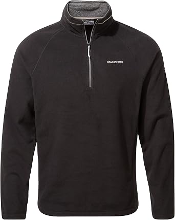 Craghoppers Mens Corey Half Zip Fleece Pullover, Black, X-Large