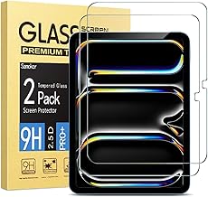 2 Pieces Screen Protector for iPad Pro 11 Inch (M4) 2024.9H Hardness, Anti-Scratch, HD Transparent, Bubble-Free, Tempered Glass for iPad Pro 11 Inch (M4) 2024