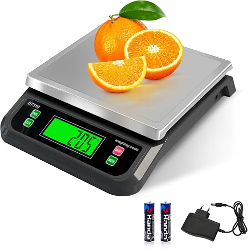 balance cuisine 40kg/1g Acier Inoxydable Avec 6 Unités Ta YBVXYV