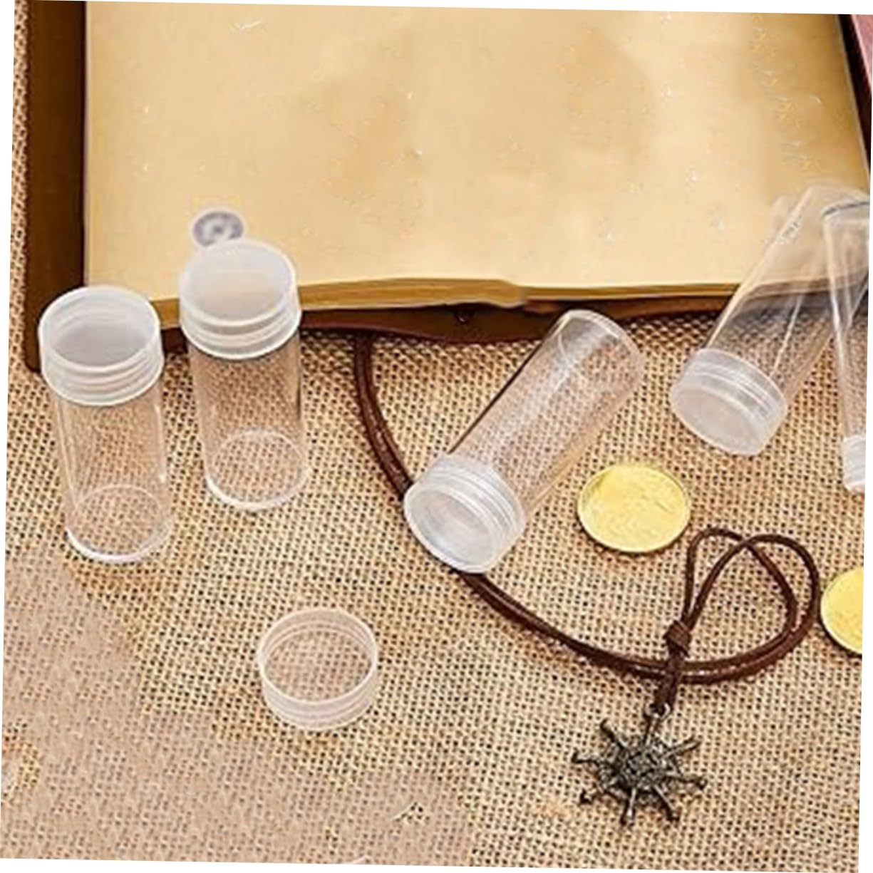 BESTonZON 6 Pièces Diamètre 30mm Tubes De Stockage De Pièces De Monnaie Transparents Boîtes À Pièces en Plastique Stockage De Pièces De Monnaie Protecteurs De Pièces De Monnaie pour Les