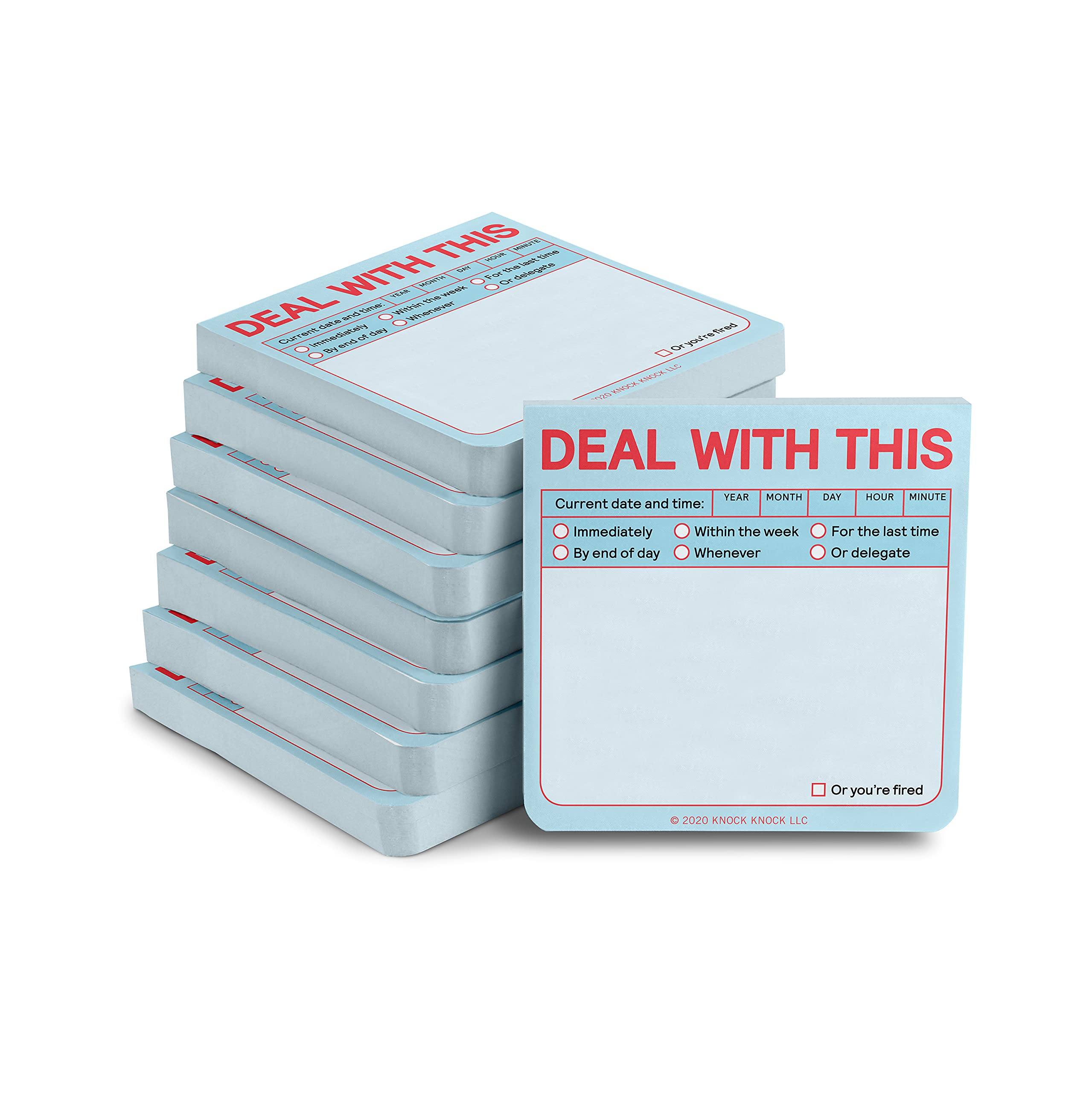 Bloc-notes adhésifs pastel Knock Deal pour organiser le bureau
