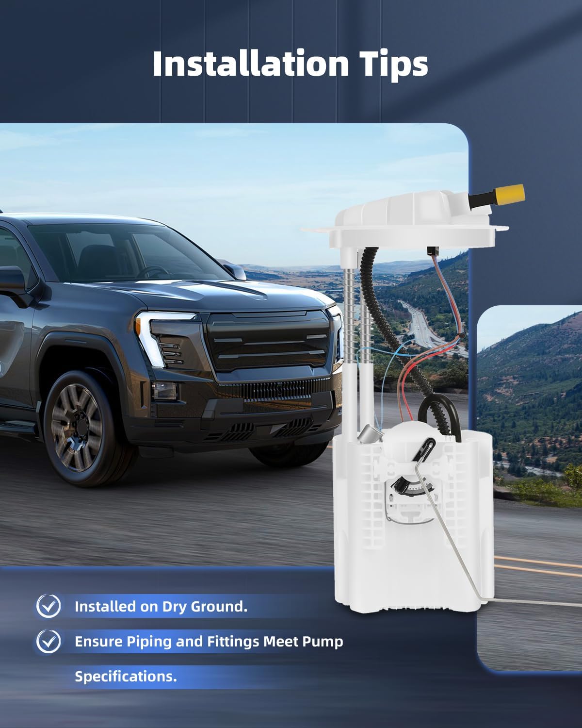 ECCPP Fuel Pump Replacement E7219M Compatible with Nitro Liberty 2007 2008 2009 2010 2011 2012 V6 3.7L 4.0L