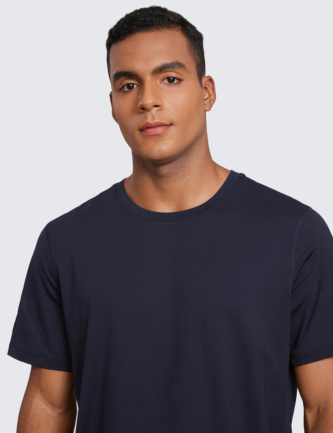 CRZ YOGA Cloud Jersey Midweight Shirts for Men - Short Sleeve Soft Breathable Lounge Casual Athletic Basic T-Shirts Tops - Image 4