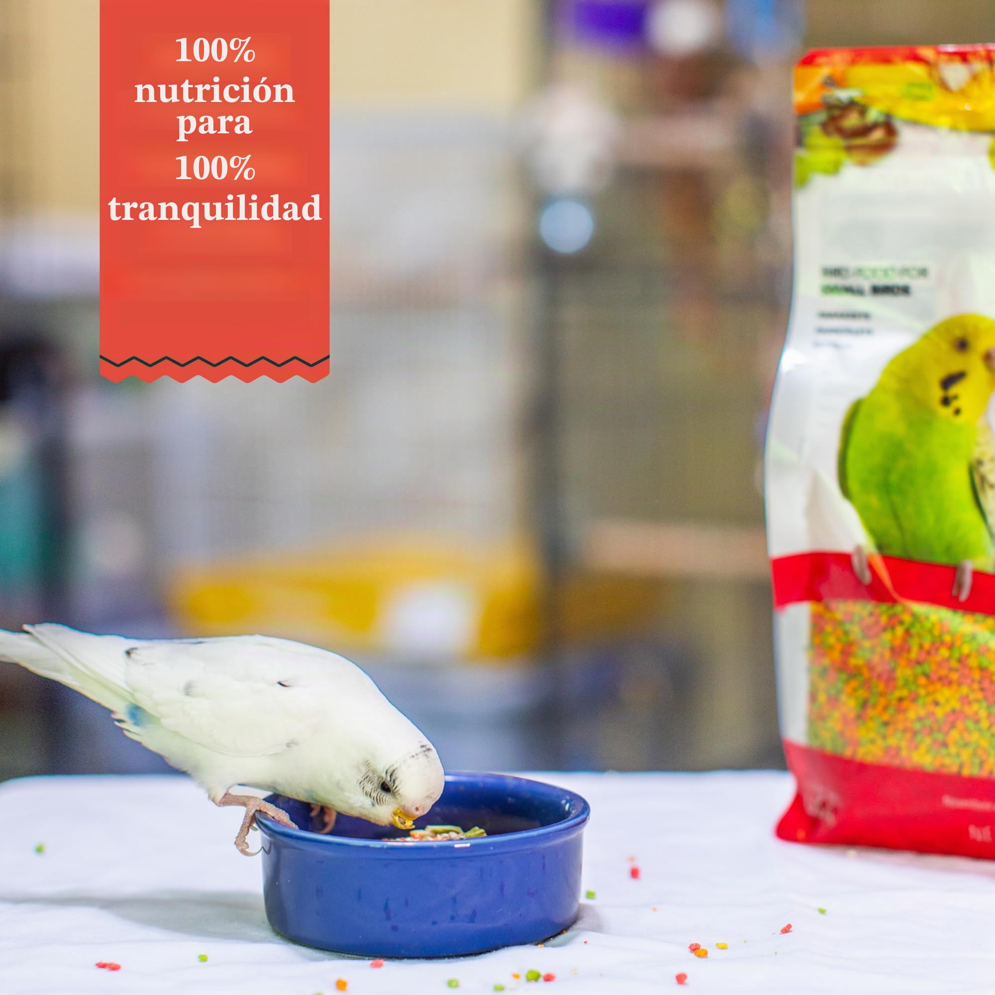 ZuPreem Essentials Alimento para Aves de Compañía - Ingredientes Naturales - Pienso para Pájaros Indicado para Agapornis, Ninfas, You-Yous o Arantigas y Otros Pájaros Medianos - 7,5 kg