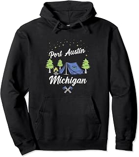 PORT AUSTIN, MICHIGAN - Fun Apparel From Your Hometown Pullover Hoodie