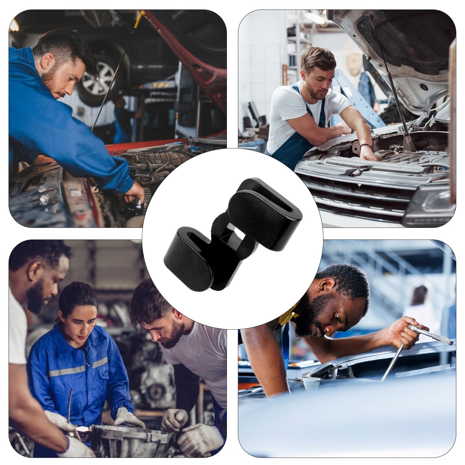 Wrench Extender Adapter, Universal Wrench Extender Compatible with 1/2 Inch 21mm Hex Driver, Carbon Steel, 8 x 6.4 x 3.4 mm, Home Improvement Tools — view 7
