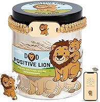 Vista 17 de Frasco de Gnomo Positivo con 60 Tarjetas de Afirmaciones Diarias, Gnomo de Apoyo Emocional, Mini Gnomos Alentadores, Decoraciones de Cumpleaños