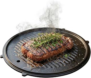 Amig - Plato de Hierro Fundido - Ø31 cm - Reparto Uniforme del Calor y Alta Resistencia - para Barbacoas de Carbón o Gas - Mod. AM37