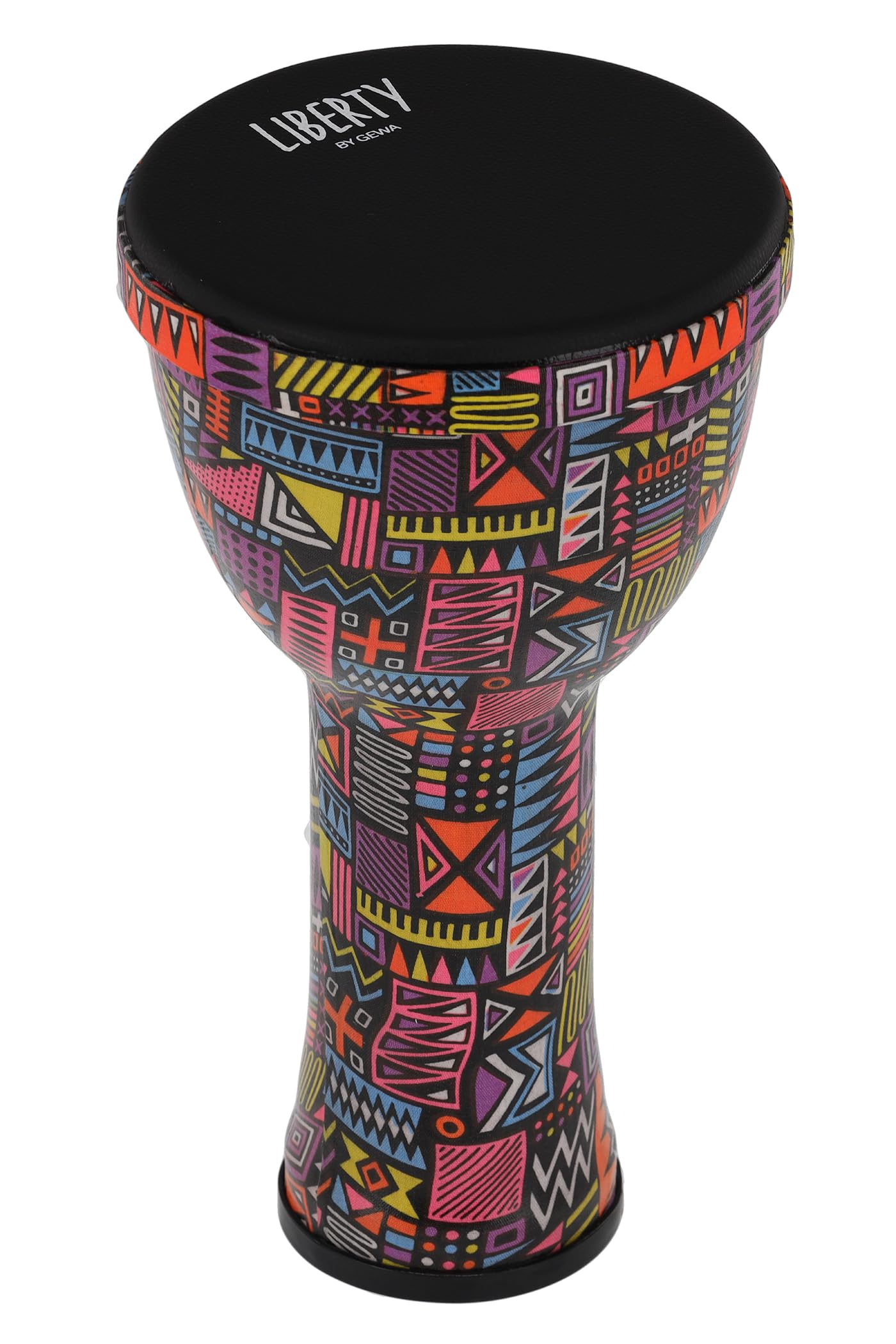 GEWA Liberty Djembé Nestable - Diámetro: 8" (20,3 cm) - Altura: 16,5" (41,2 cm) - Patrón: Abstract