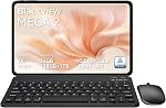 Blackview 12 inch Tablet Android 15,Android Gaming Tablet with Keyboard,24GB+128GB/2TB, Gemini AI with Pen, 2K FHD+ Display, 9000mAh/18W, Widevine L1, 5G WiFi, GPS (Gray, 128, GB)