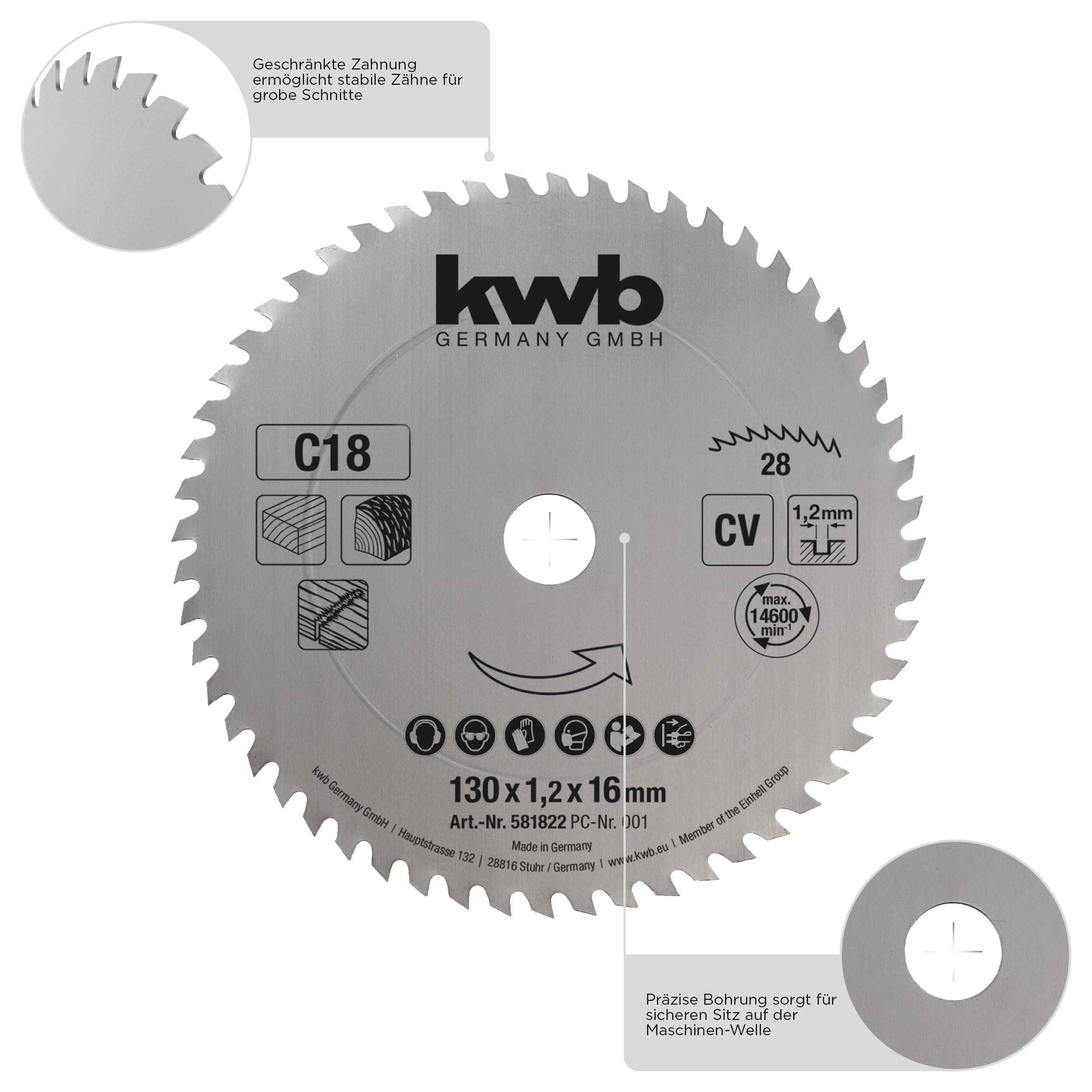KWB 597022 - .H de Sierra Tipo C-22, 700X30