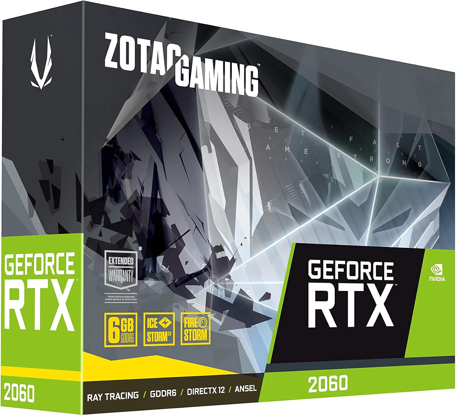 ZOTAC Gaming GeForce RTX 2060 6GB GDDR6 192-bit Gaming Graphics Card, Super Compact, ZT-T20600K-10M