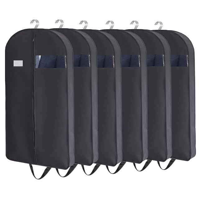 CONMEOCON- 43 Garment Bags for Hanging Clothes Suit Bags for Men Travel with Car Garment Bags for Storage