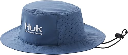 HUK Performace - Sombrero de pesca para hombre con protección solar UPF 30+