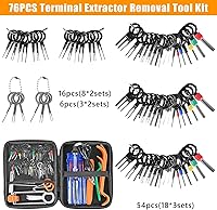 Vista 2 de Kit de herramientas de extracción de terminales 96 piezas, juego de herramientas para desconexión de pines, conector eléctrico, juego