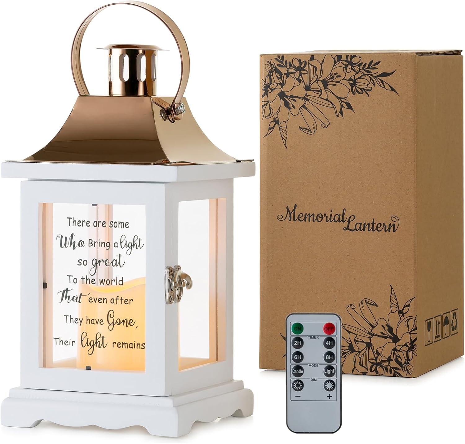 Memorial Lantern Sympathy Gift for Loss of Loved One - Memory Gifts for Loss of Mother Mom Father Dad Husband Son Grandma Sister Brother Thoughtful Funeral Remembrance Condolence Bereavement