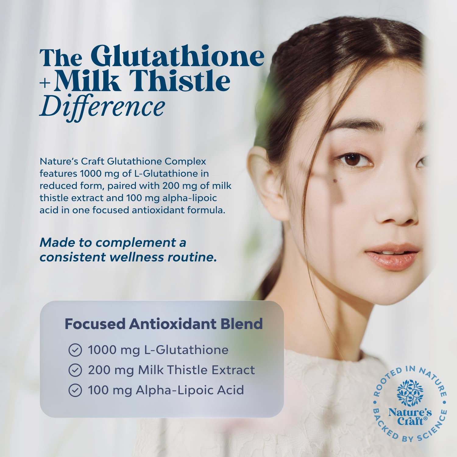 Reduced Glutathione Supplement with Milk Thistle - Liver Support - 60 Count — Amazon image 3