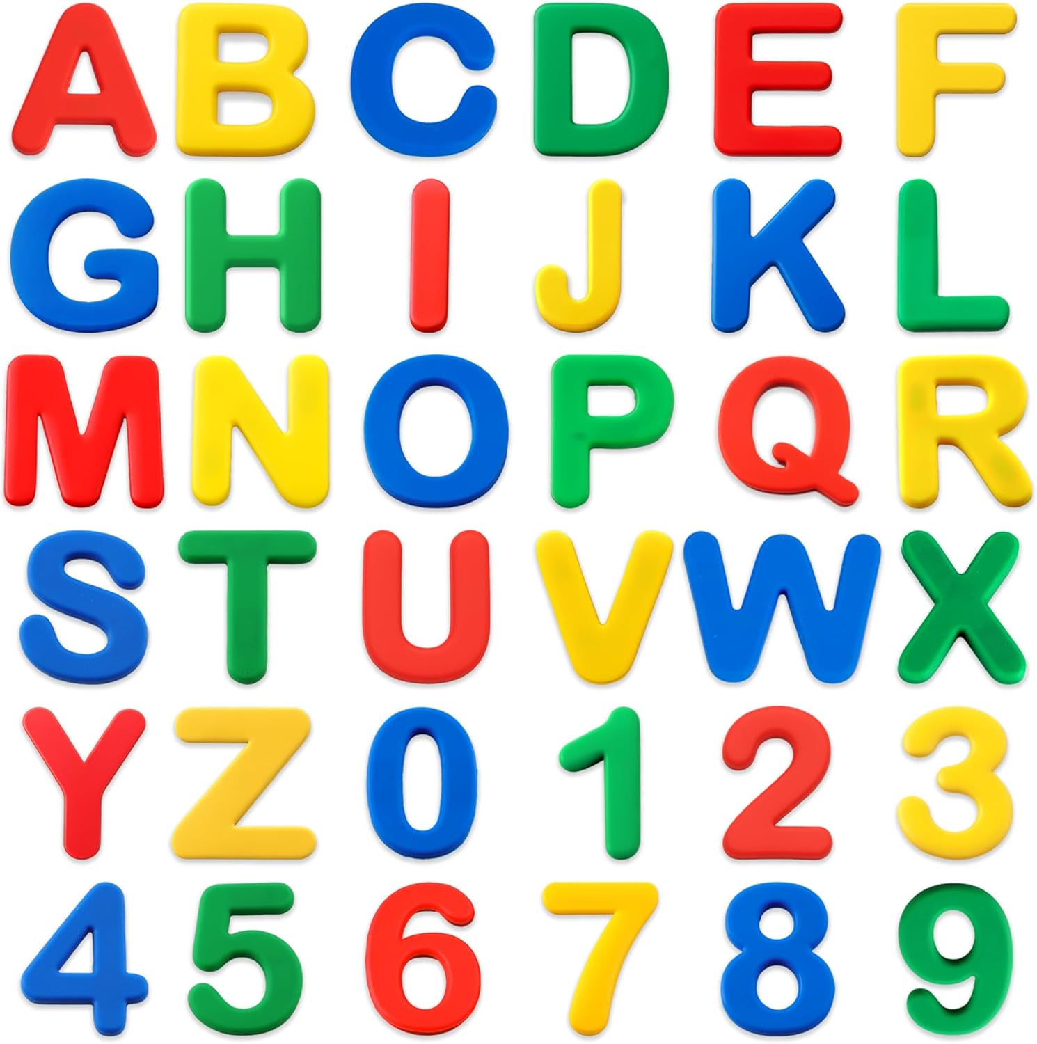 Silicone Alphabet Magnetic Letters and Numbers Set, 36 PCS Educational Multicolor ABC Fridge Magnets – Durable, Fun Learning Toy for Early Childhood