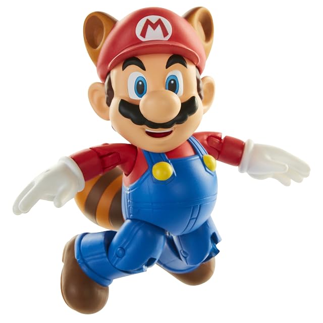 Foto 5 de 5 de Nintendo Super Mario Figur Racoon Mario in Sammlerbox, 10 cm