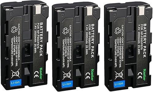 Miniatura 6 de Kastar Batería NP-F580 7.4V 3500mAh Reemplazo para Sonyx Serie L NP-F530 NP-F550 NP-F570 NP-F750 NP-F770 NP-F930 NP-F950 NP-F960 NP-F970 NP-F980