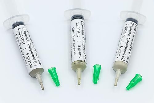 Vista 18 de TechDiamondTools Kit de 3 pasta de pulido compuesto de pulido de diamante fabricado en Estados Unidos 14000 100000 200000 grano para mármol vidrio