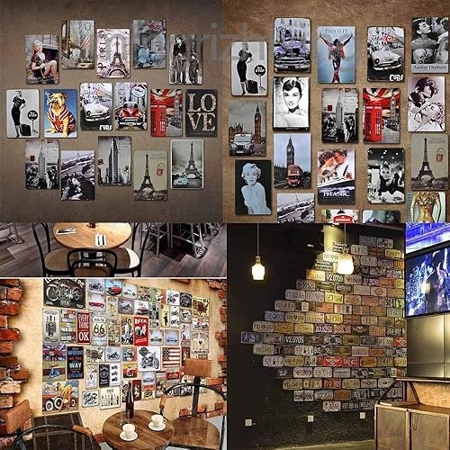 Miniatura 3 de AMELIA SHARPE Letrero de metal con texto en inglés "Welcome to Havana Bar" para decoración de pared, retro, 12 x 8 pulgadas