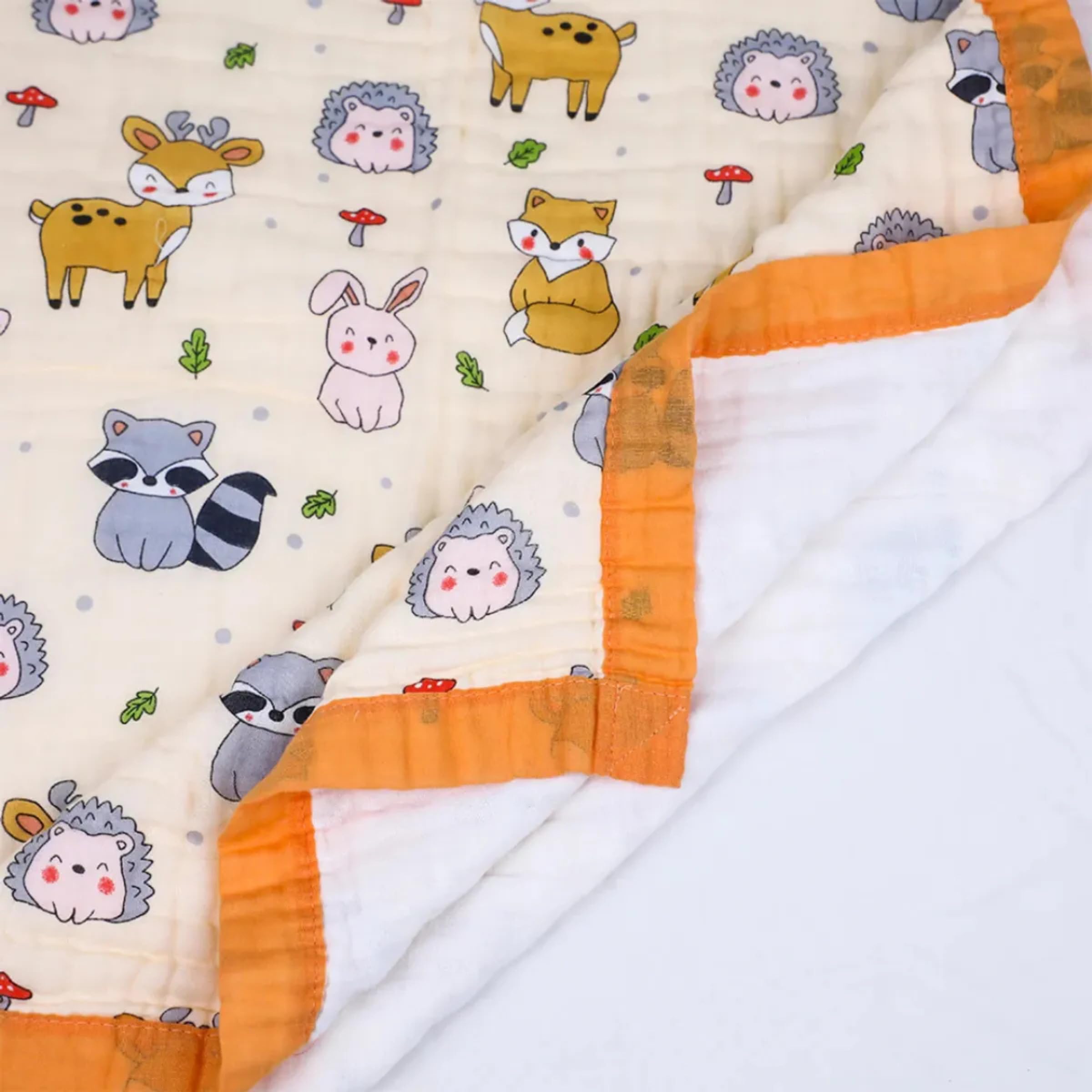 Smile Baby-100-Organic-Muslin-6-Layer-Super-Soft Muslin Baby Blanket 100 * 110 CM 1 Pic Blanket 1