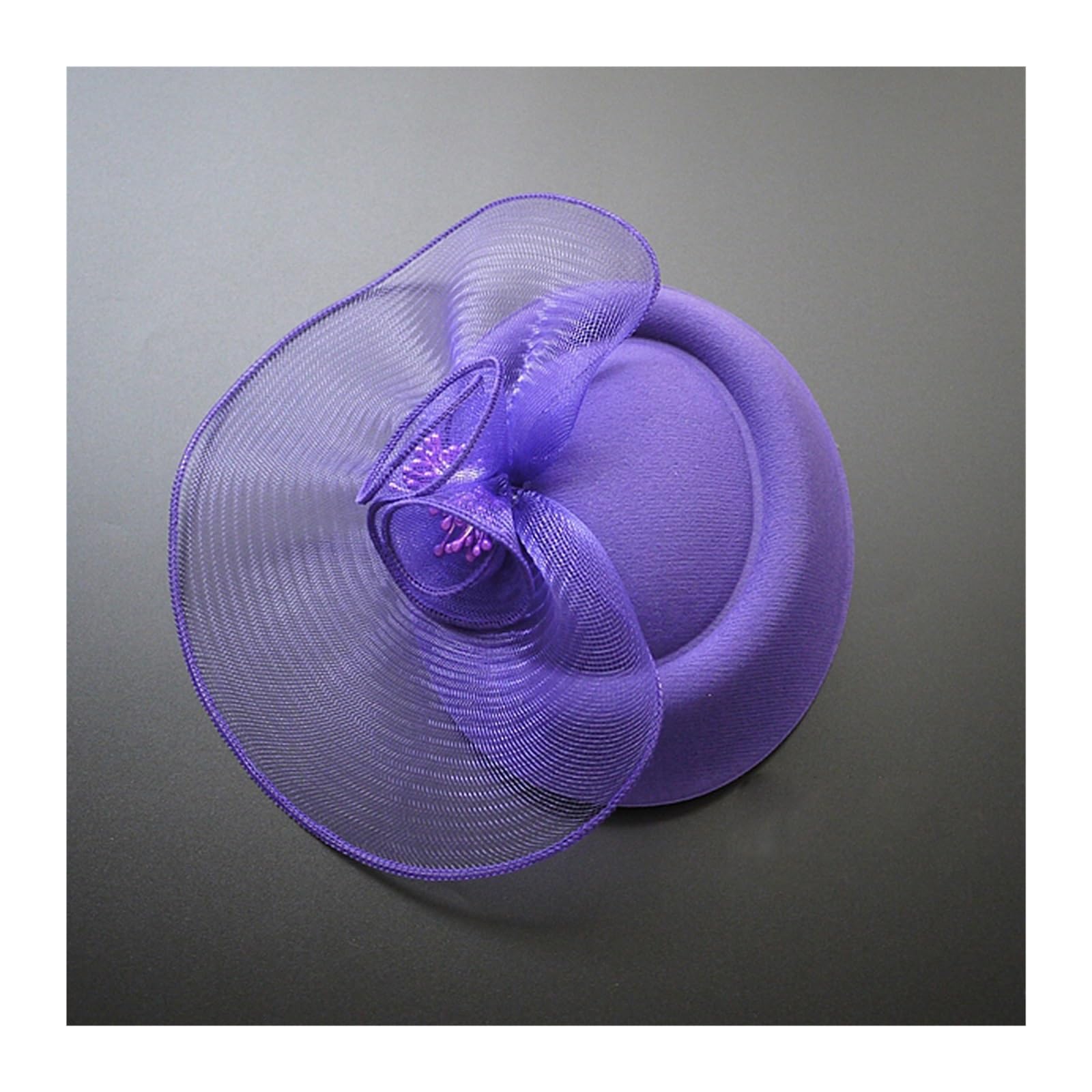 Voile de maille personnalisé coiffe petit chapeau haut de forme femme