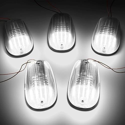 Miniatura 34 de Luz LED para techo de cabina compatible con Ram 1500 2500 3500/2011-2018 Ram 4500 5500 2003-2018, 5 piezas de luz de liquidación de cabina ámbar