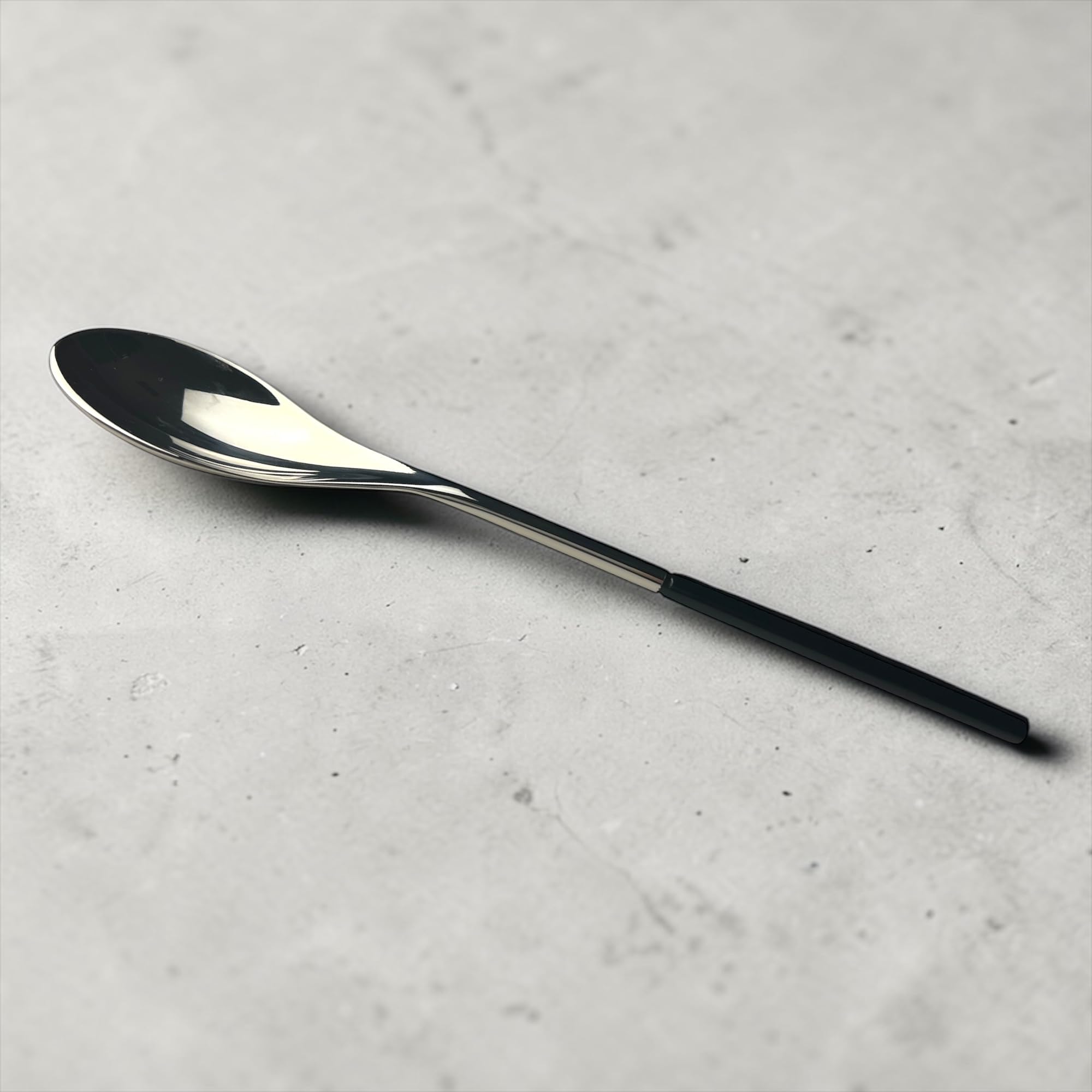 CHEFTROLLEY Premium Quenelle Spoon (Roche Spoon)- Heavy Duty Brass Metal Finish for Pastry Chef, Ideal for Sorbets and Fine Plating (Shiny Sliver)