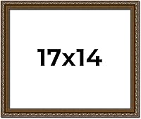 Vista 73 de Marco de fotos completo de madera dorada envejecida de 16 x 20 pulgadas con plexiglás acrílico UV, parte trasera de tablero de espuma y accesorios