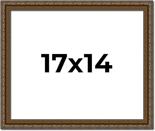 Miniatura 73 de Marco de fotos completo de madera dorada envejecida de 16 x 20 pulgadas con plexiglás acrílico UV, parte trasera de tablero de espuma y accesorios