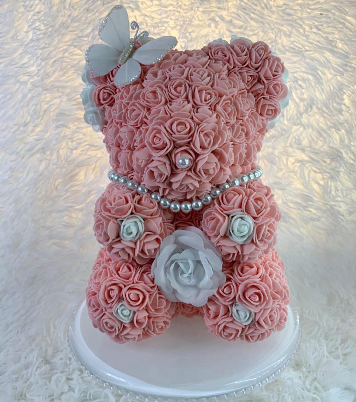 144pcs Mini Fake Lace PE Rose Foam Flower Heads Bouquet Artificial Roses For Home Decor Scrapbooking DIY Wreath ArtificiaL Flowers Wedding Flowers Accessories Make Bridal Hair Clips (Multicolor) image 5