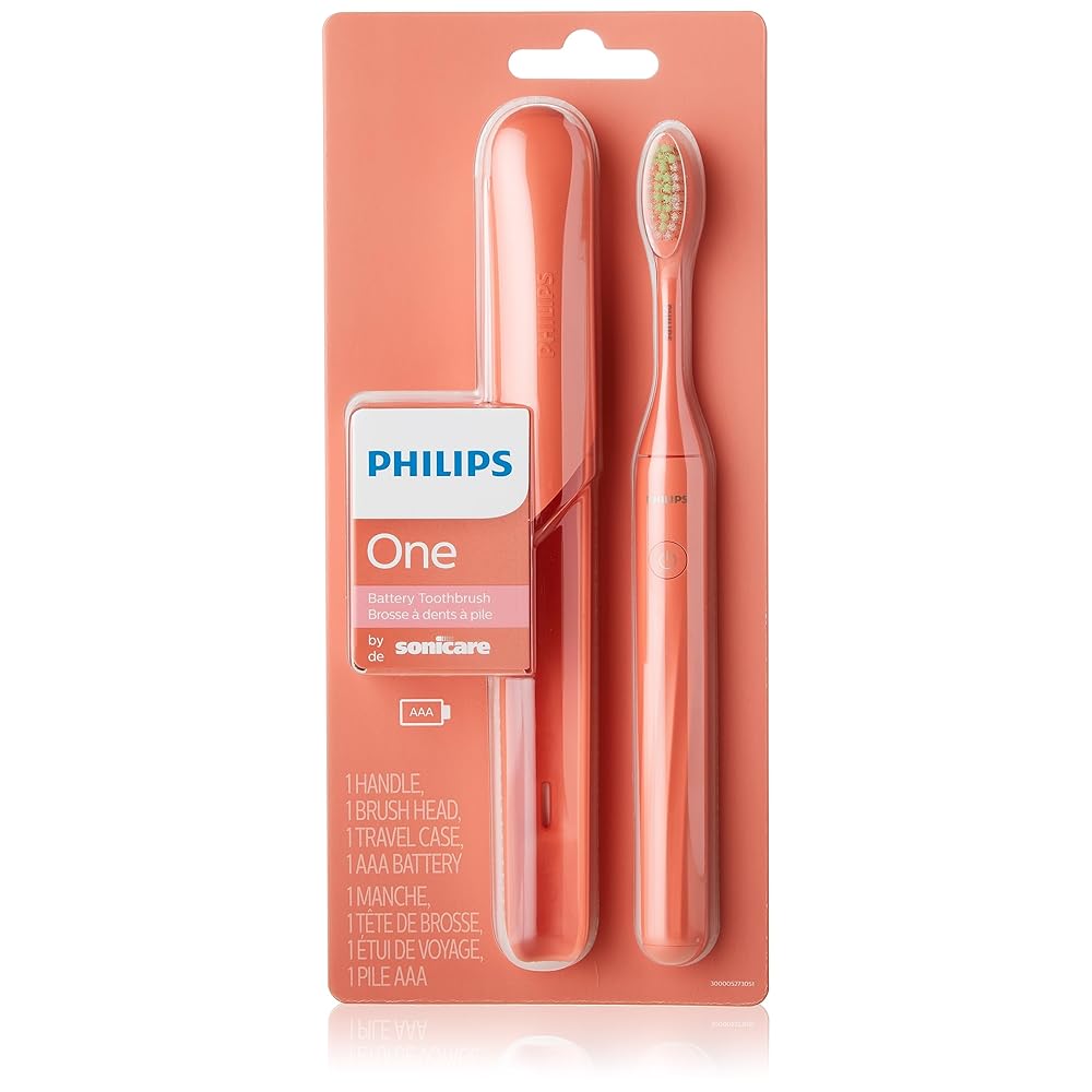 Philips Sonicare Battery Toothbrush, Miami Coral, Hy1100/01, 1 Count