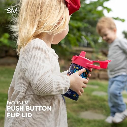 Miniatura 7 de Simple Modern Baby Shark - Botella de agua Summit de plástico Tritan para niños, taza sin BPA de 12 onzas con tapa cubierta a prueba de fugas para