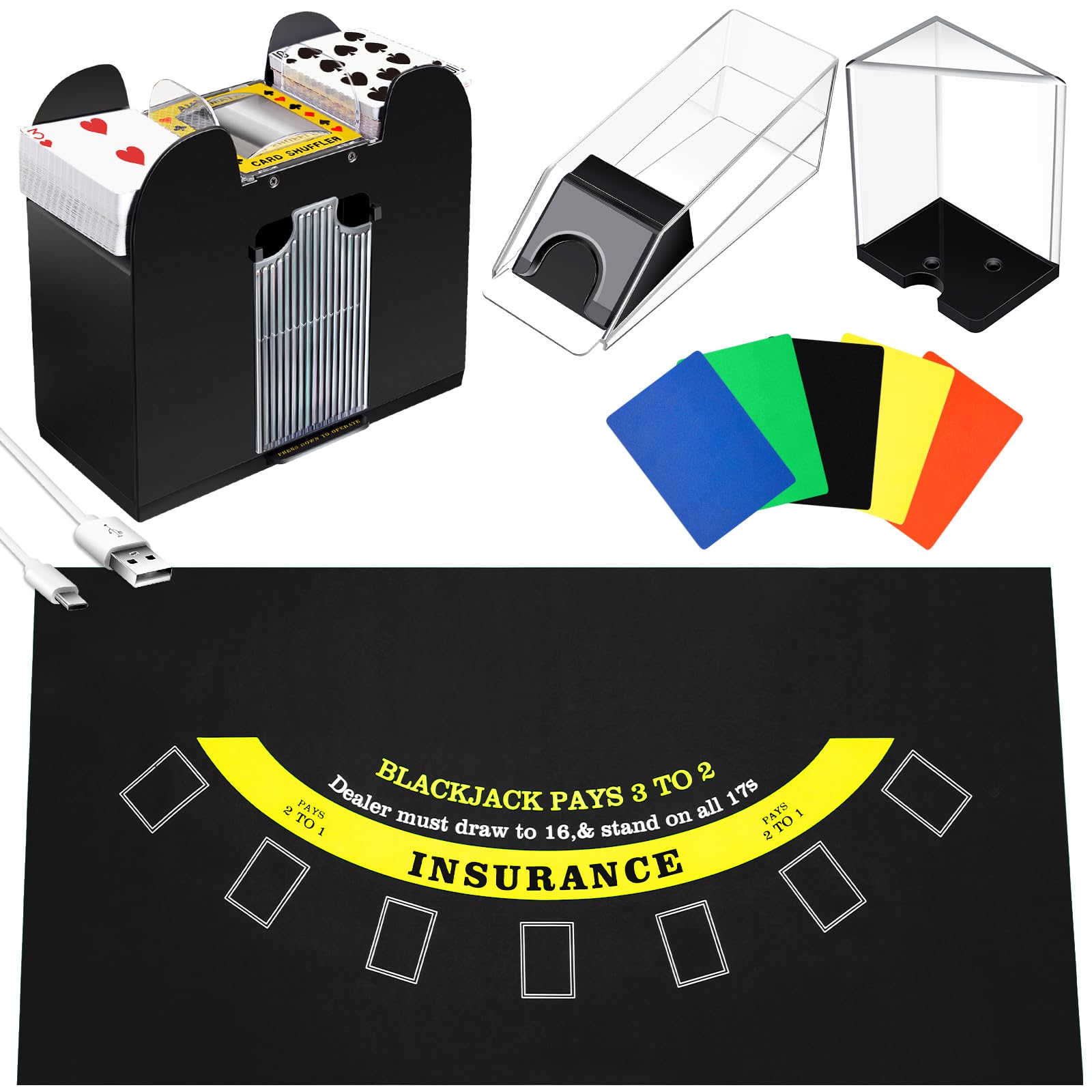 Amazon.com: Aoriher Blackjack Game Combo Set, Include Blackjack